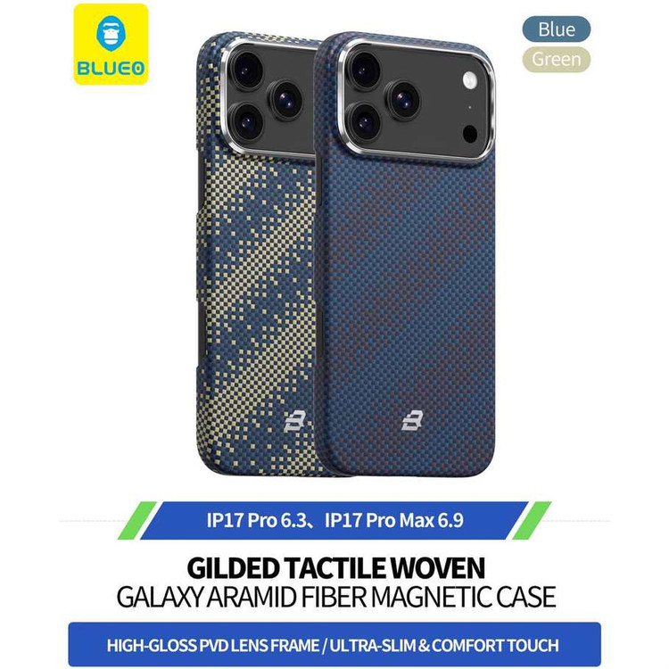 قاب بلو بافت Blueo Gilded Tactile Woven Galaxy Aramid Fiber Magnetic Case (GN1095)