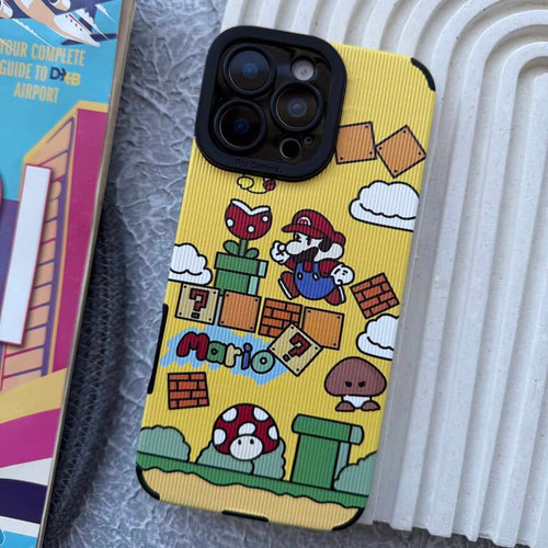 قاب کبریتی سوپر ماریو Super Mario زرد آیفون (GN1125)