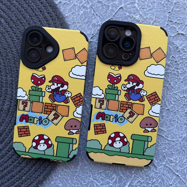 قاب کبریتی سوپر ماریو Super Mario زرد آیفون (GN1125)