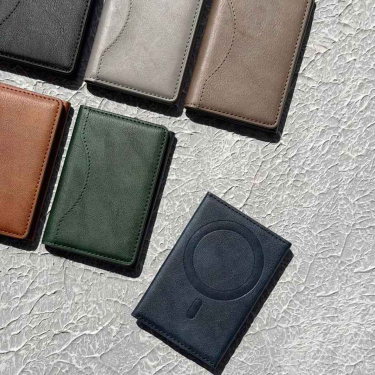 ولت ، کیف پول چرمی مگ سیف دار Leather Wallet MagSafe (GN1146)