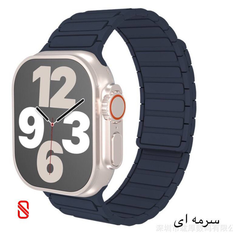 بند اپل واچ سیلیکون Silicone مگنتی آرمانی (GN1154)