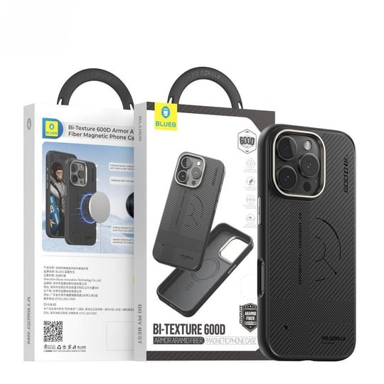قاب بلو بافت با مگ سیف Blueo BI-Texture 600D Armor Aramid Fiber Magnetic Case Iphone (GN1173)