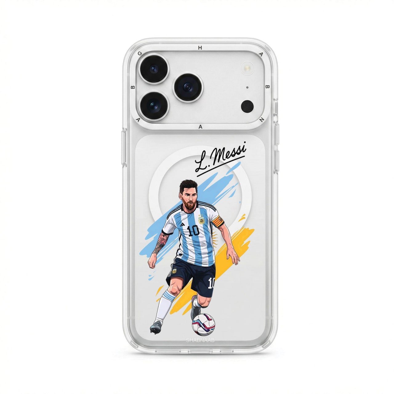 قاب لیونل مسی Lionel Messi با مگ سیف قاب ناب ghabnaab آیفون (GN1175)
