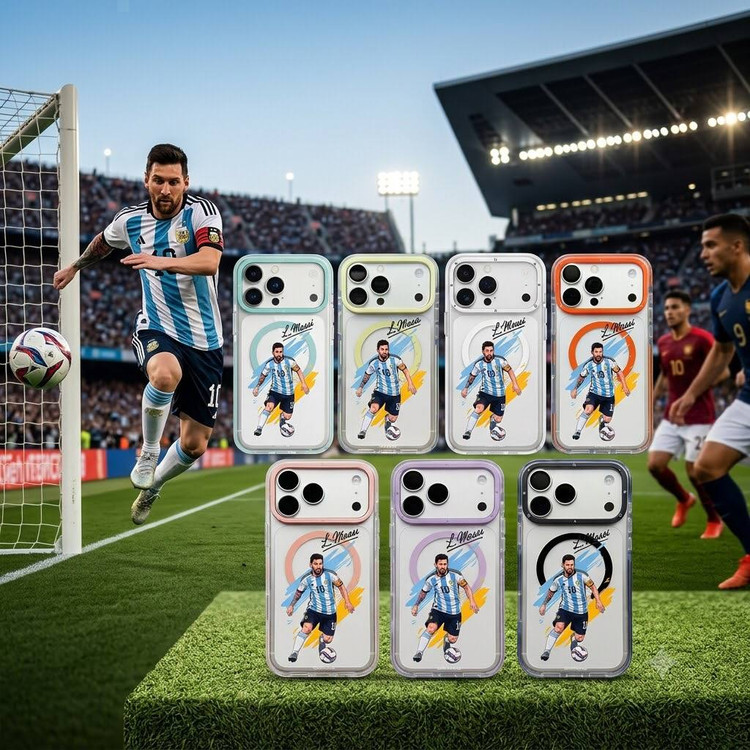 قاب لیونل مسی Lionel Messi با مگ سیف قاب ناب ghabnaab آیفون (GN1175)