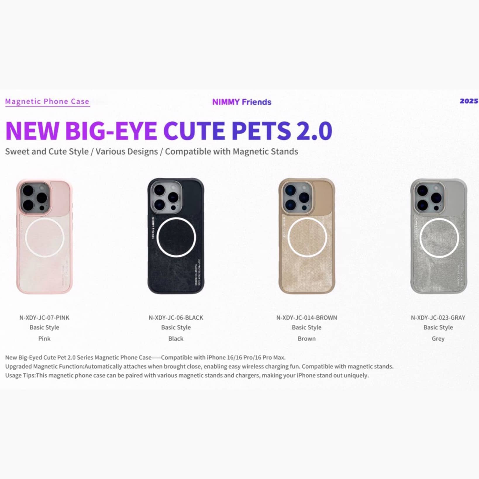 قاب نیمی Nimmy Sweet & Cute Style Case Magnetic Series (GN1190)