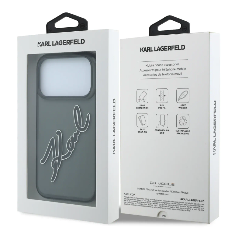 قاب کارل لاگرفلد Karl Lagerfel Big Signature Resin Logo (GN1193)
