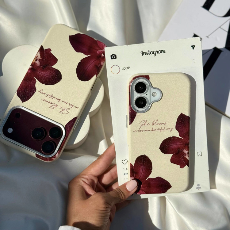قاب گوشی ماسامی ارکید برگندی (Masa Orchid Burgundy) (LP210)