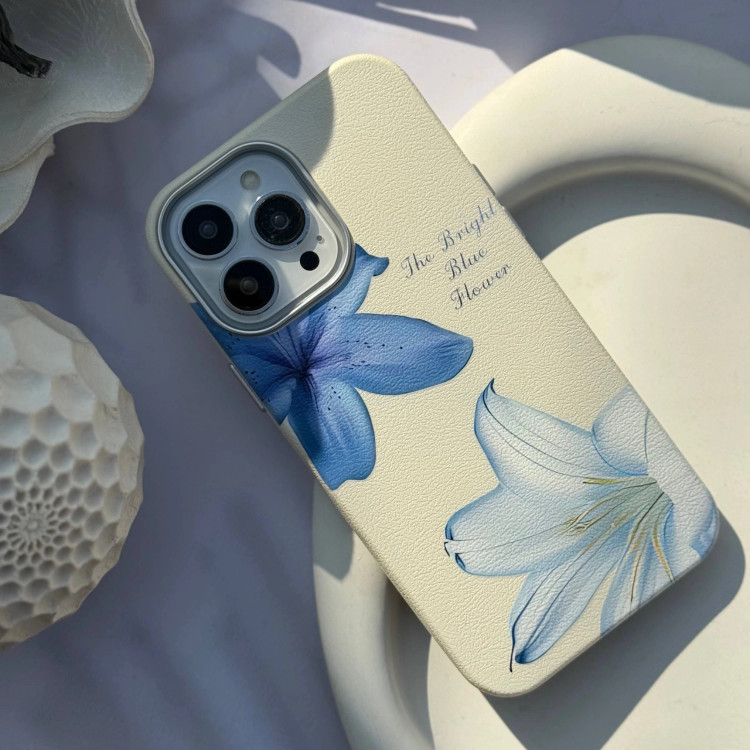 قاب گوشی ماسا کیس لیلیوم آبی آیفون و سامسونگ و شیائومی (Masa Case Lilium Blue) (LP367)