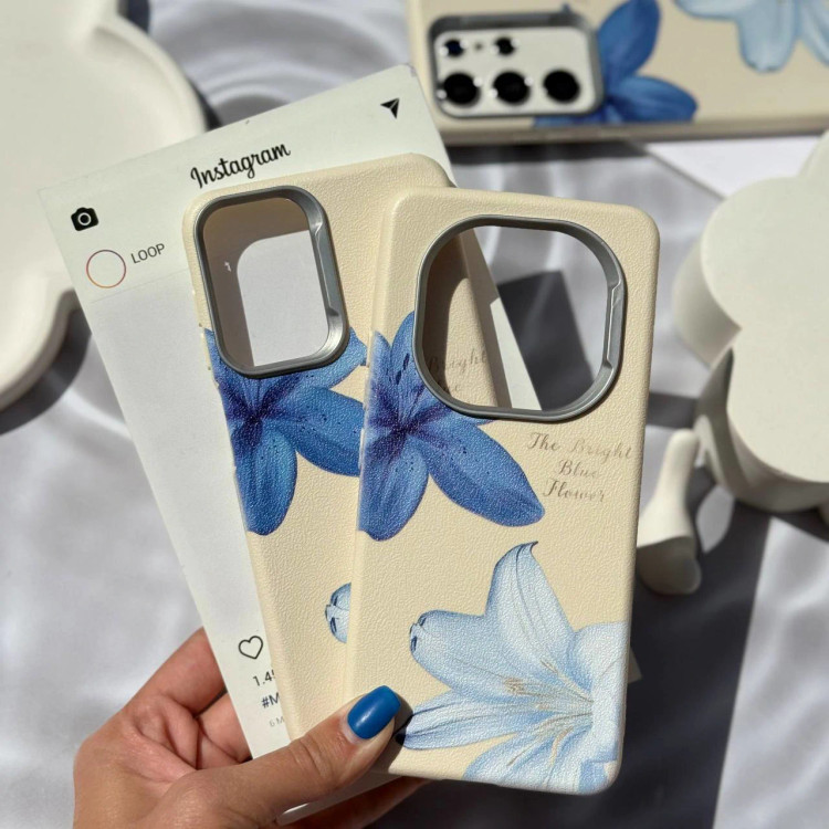 قاب گوشی ماسا کیس لیلیوم آبی آیفون و سامسونگ و شیائومی (Masa Case Lilium Blue) (LP367)