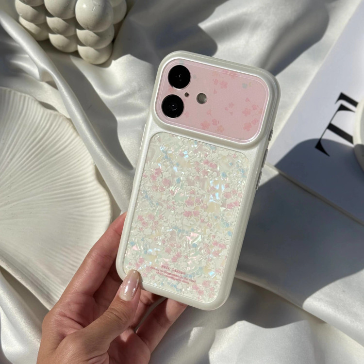 قاب گوشی لنز یخی گلدار صورتی (Lens Icy Pink Floral) (LP203)