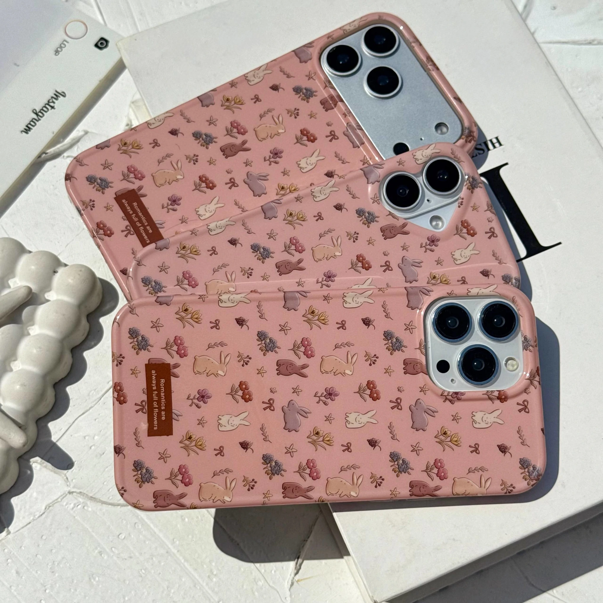 قاب گوشی خرگوش گلدار (Imd Bunny Floral) (LP209)