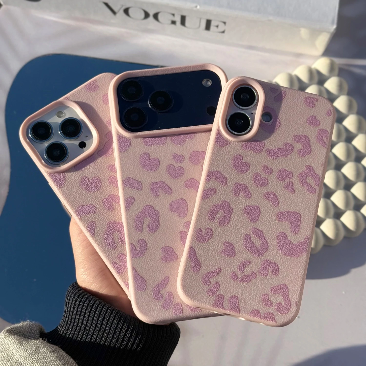 قاب گوشی پلنگی صورتی (Leo Pink Tp) (LP239)