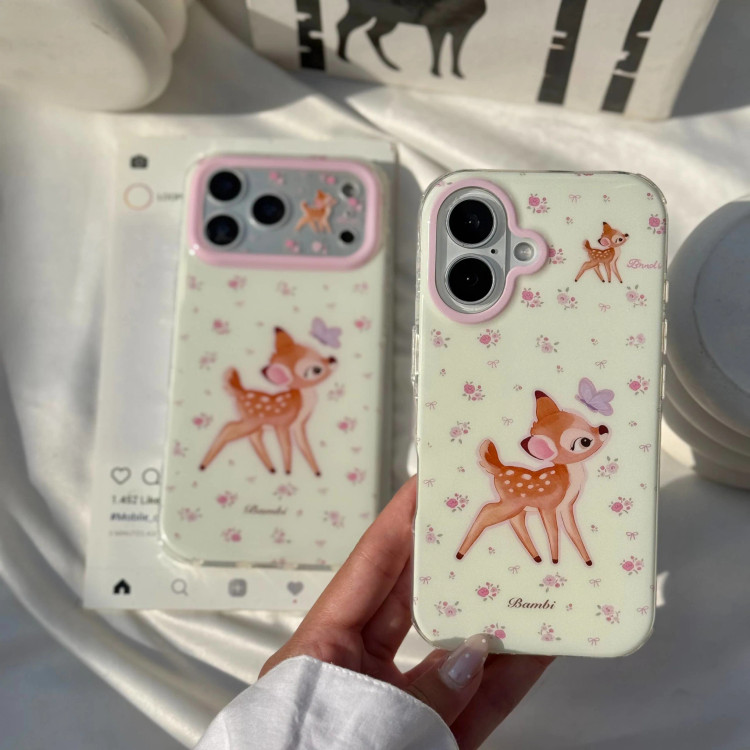 قاب گوشی آهو بامبی گلدار (Imd Bambi Flora) (LP245)