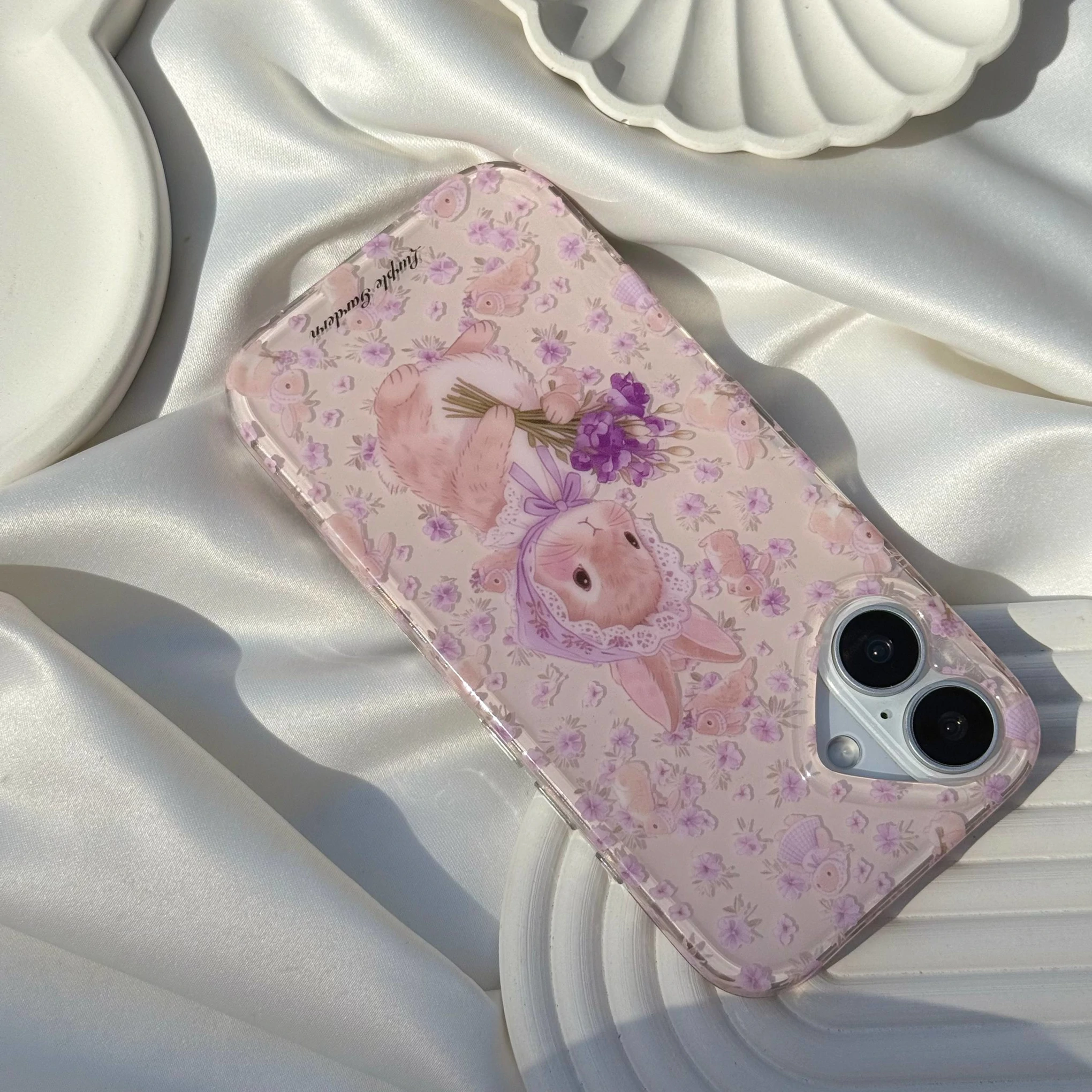 قاب گوشی خرگوشی گلدار (Imd Cute Rabbit Floral) (LP261)