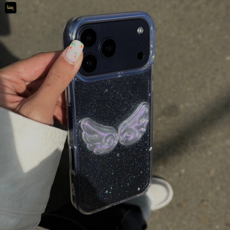 قاب گوشی بال فرشته اکلیلی (Angel Wing Glitter) (LP270)