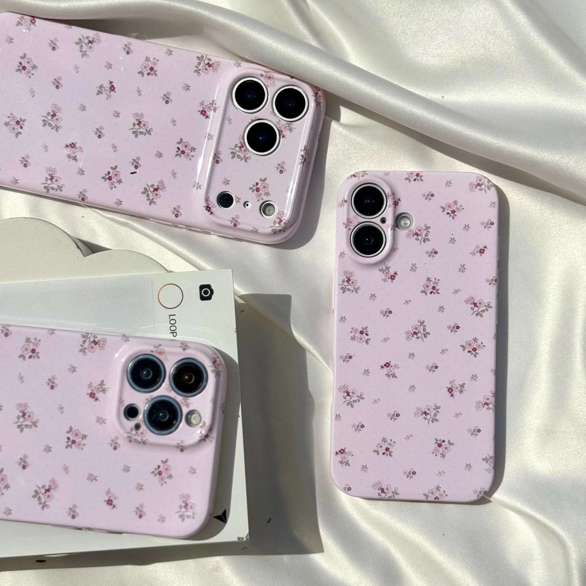 قاب گوشی صورتی گلدار (Super Tp Floral Pinky) (LP295)