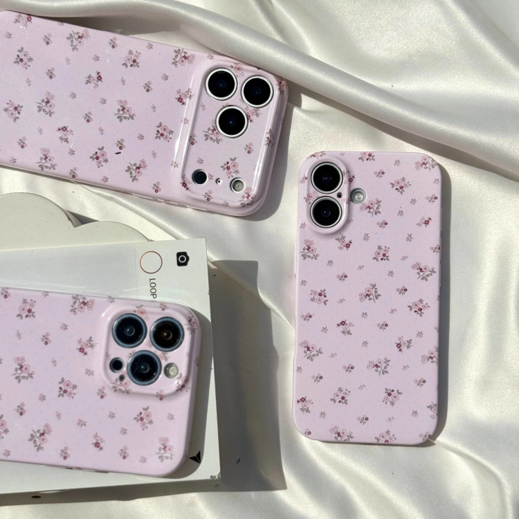 قاب گوشی صورتی گلدار (Super Tp Floral Pinky) (LP295)