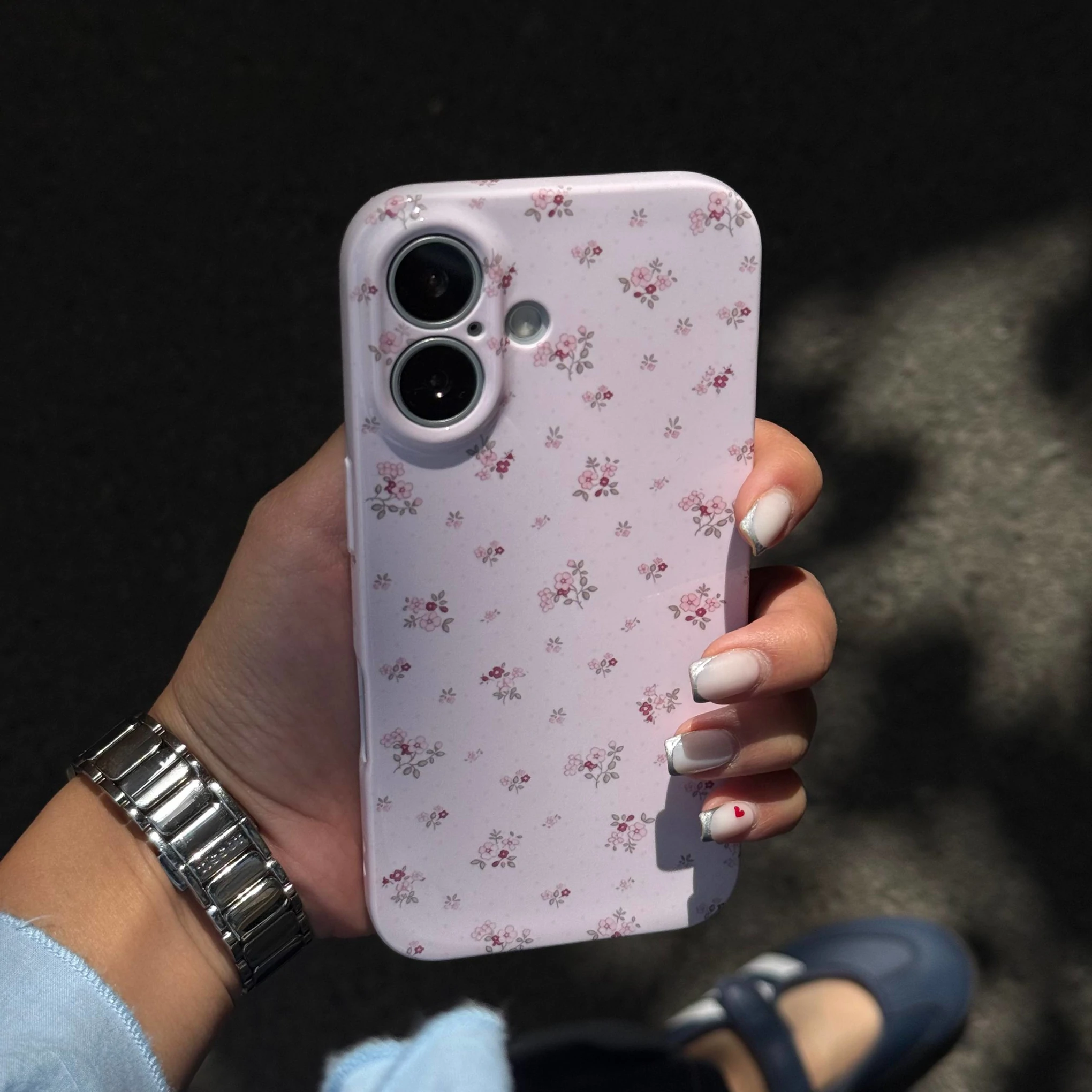قاب گوشی صورتی گلدار (Super Tp Floral Pinky) (LP295)
