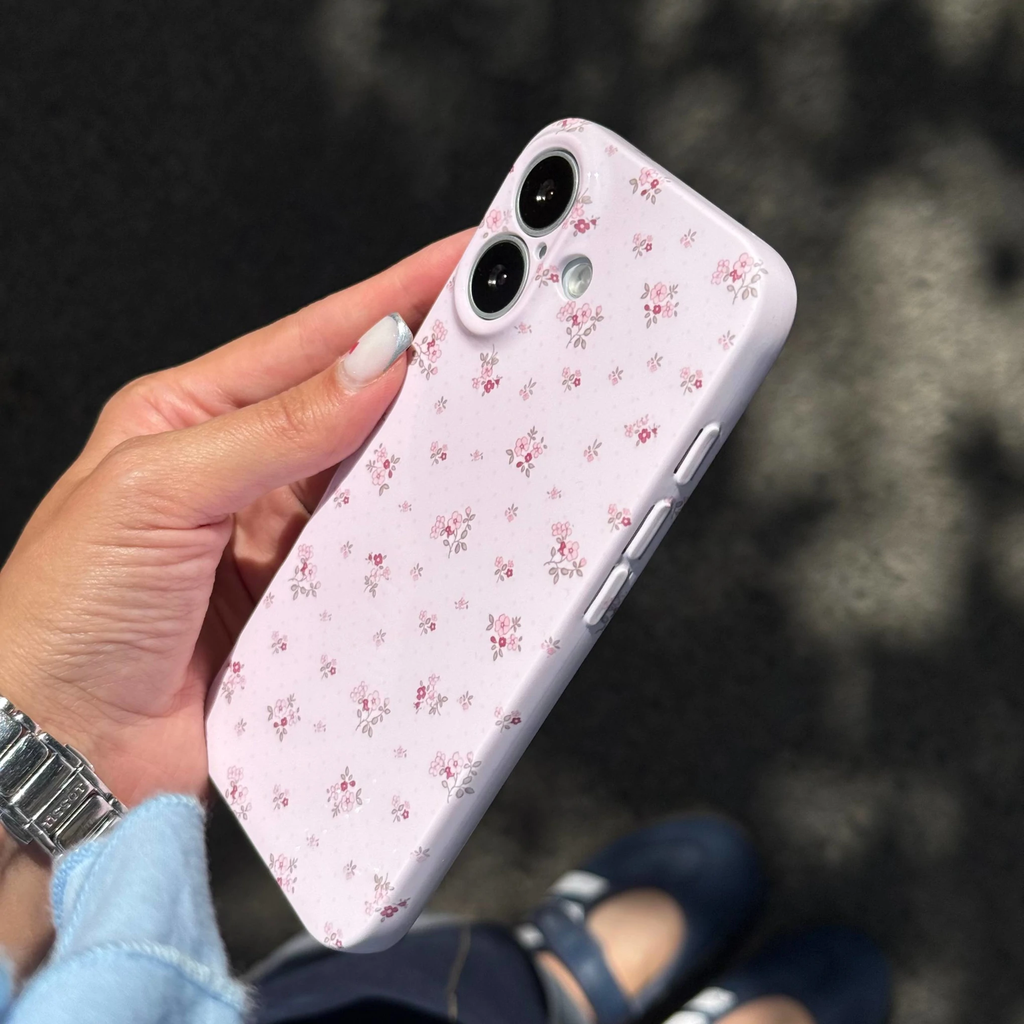 قاب گوشی صورتی گلدار (Super Tp Floral Pinky) (LP295)