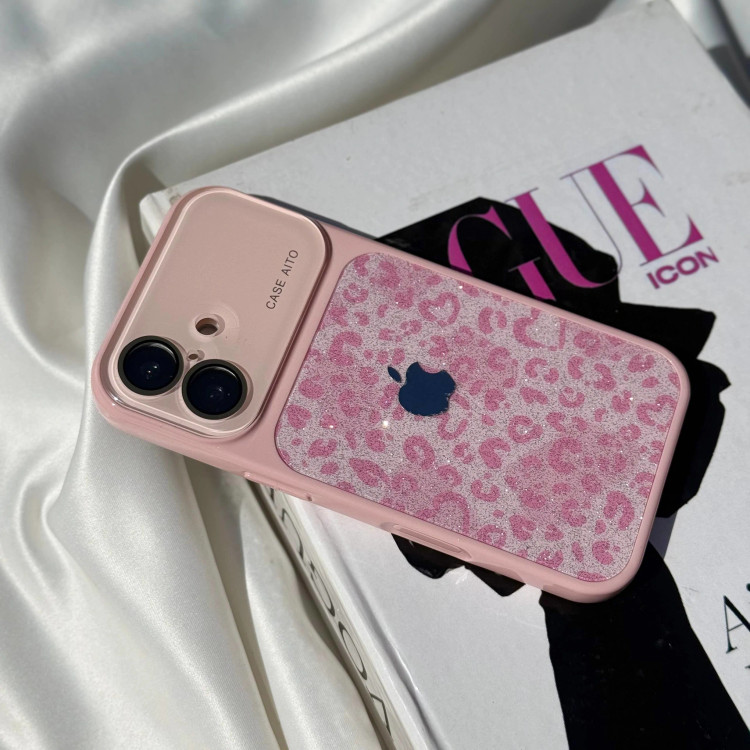 قاب گوشی پلنگی لنز اکلیلی (Leo Lens Glitter ) (LP303)