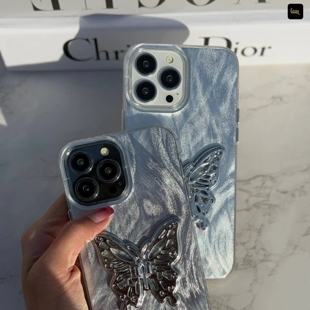 قاب گوشی موج دار پروانه ای به همراه استند پروانه(Butterfly Wave Stand) (LP311)