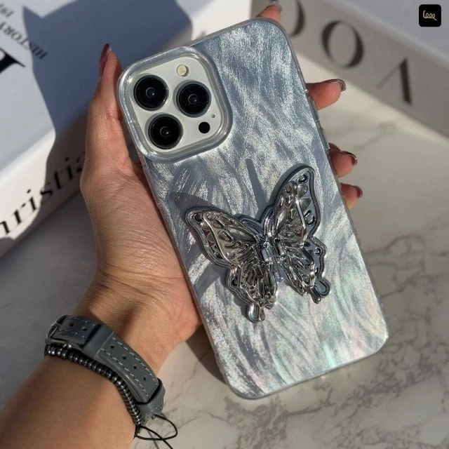 قاب گوشی موج دار پروانه ای به همراه استند پروانه(Butterfly Wave Stand) (LP311)