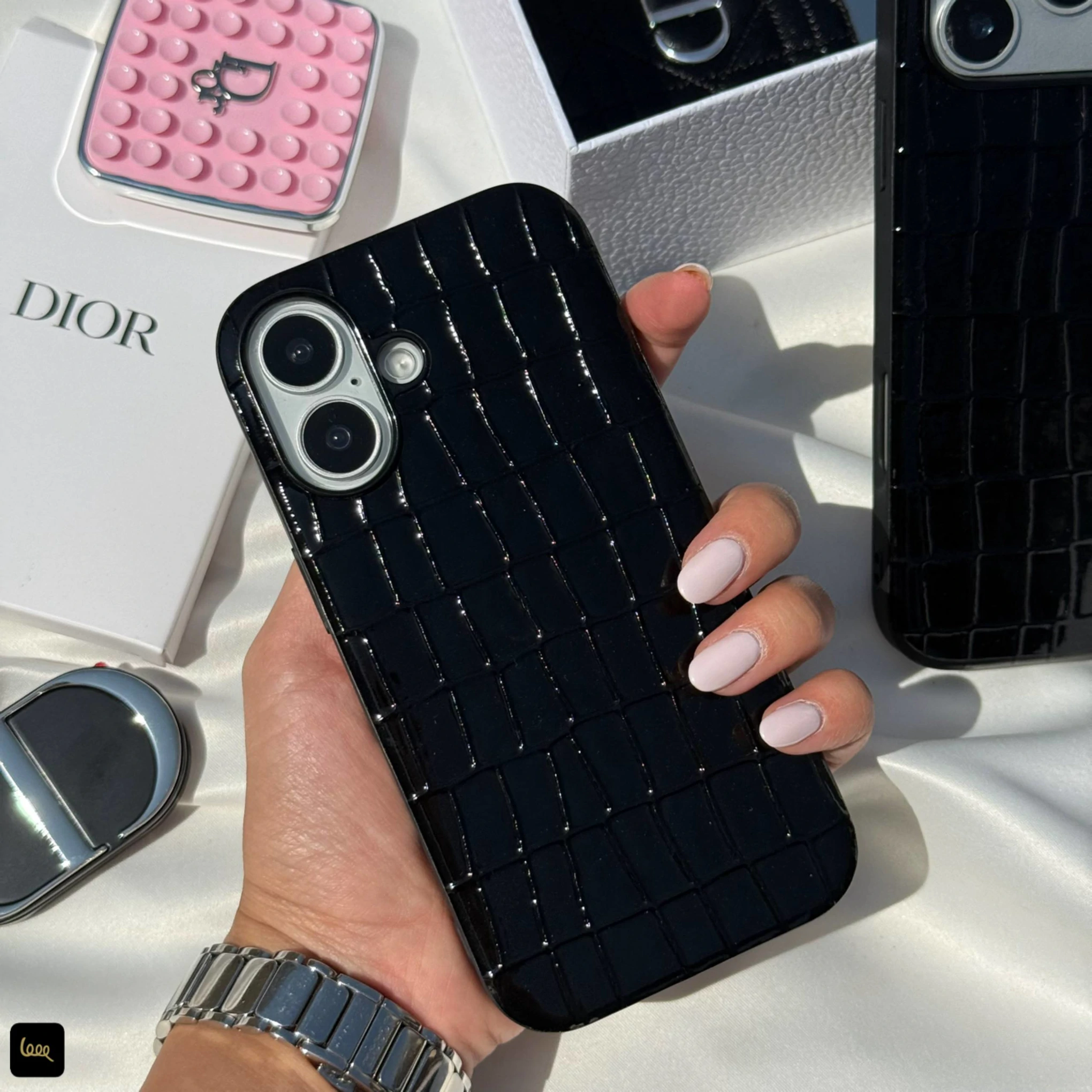 قاب گوشی چرمی دیور (Dior Leather Case) (LP313)