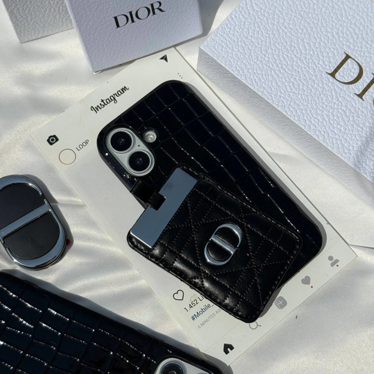 قاب گوشی چرمی دیور (Dior Leather Case) (LP313)