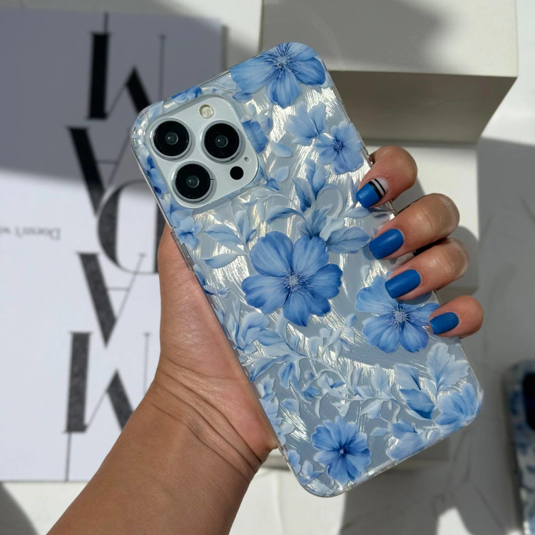 قاب گوشی شکوفه های آبی (Imd Blue Bloom) (LP328)