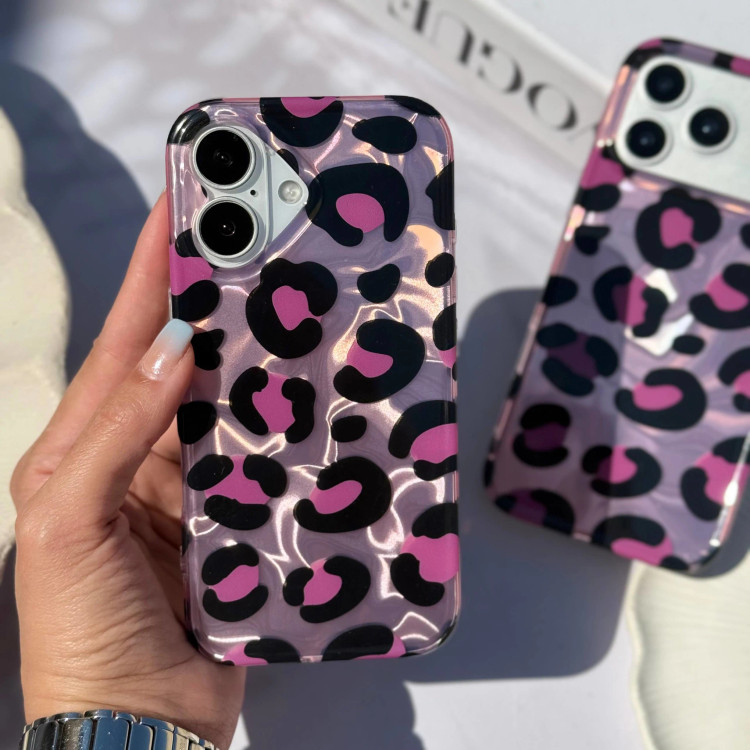 قاب گوشی پلنگی صورتی واتر افکت (Imd Leo Watereffect Pink) (LP347)