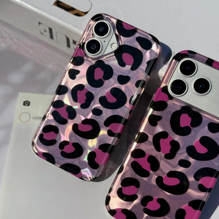 قاب گوشی پلنگی صورتی واتر افکت (Imd Leo Watereffect Pink) (LP347)