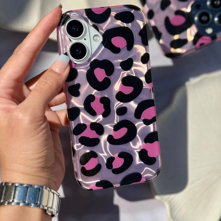 قاب گوشی پلنگی صورتی واتر افکت (Imd Leo Watereffect Pink) (LP347)