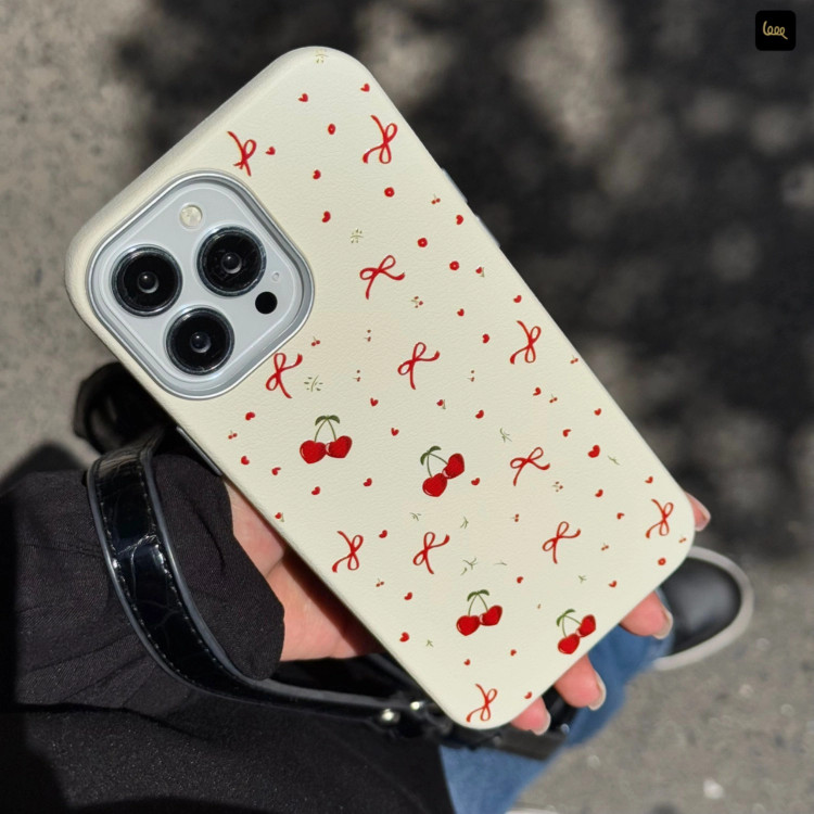 قاب گوشی ماسا کیس پاپیون و آلبالو (Masa Bowtie & Cherry) (LP369)