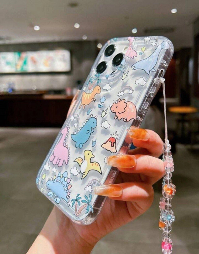 دینو کیس شفاف Dino Clear Case+آویز (LP408)