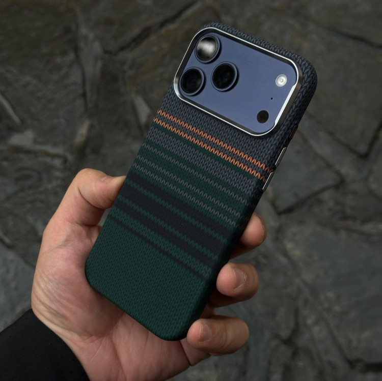 قاب گوشی کربن سبز Loxu بافت مگسیف داخلی(Carbon Texture Green) (LP409)