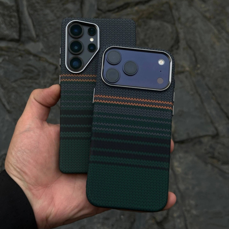 قاب گوشی کربن سبز Loxu بافت مگسیف داخلی(Carbon Texture Green) (LP409)