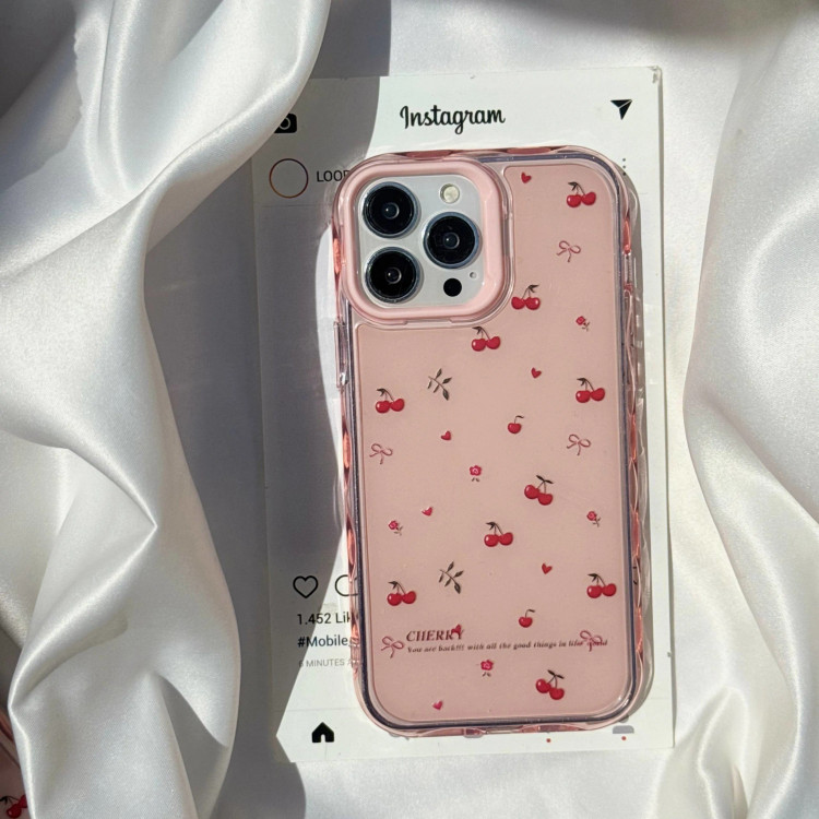 قاب گوشی چری صورتی (Cherry Pinky) (LP426)