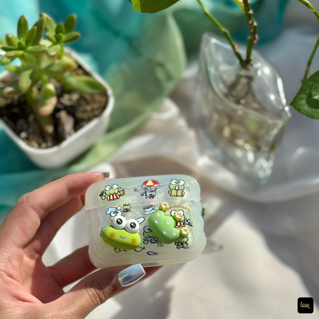 قاب گوشی قورباغه شاد (Airpods Case Happy Frog) (LP441)