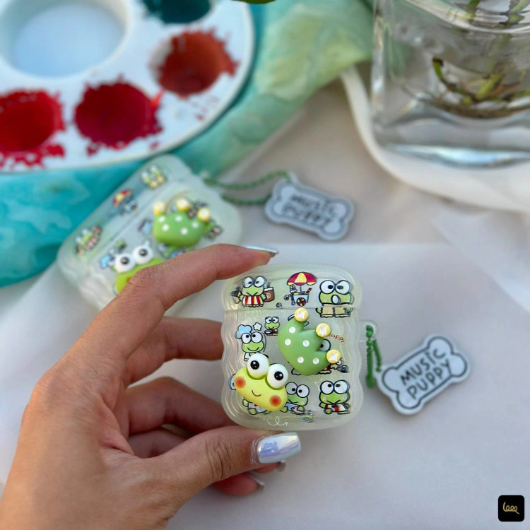قاب گوشی قورباغه شاد (Airpods Case Happy Frog) (LP441)