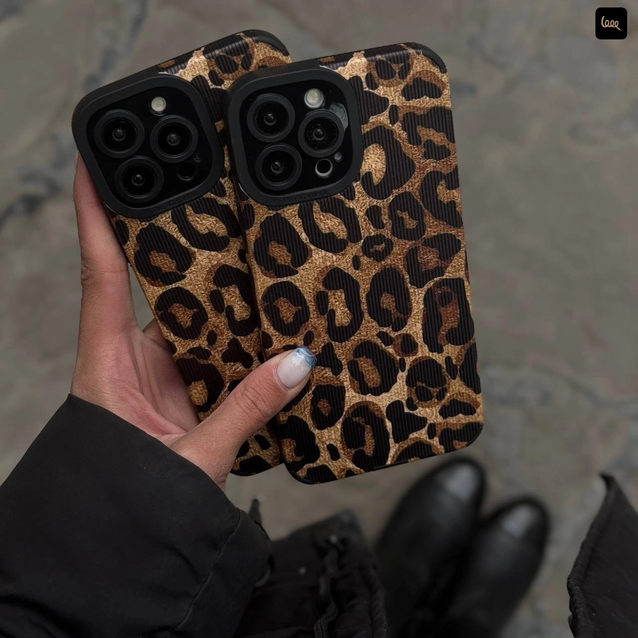 قاب گوشی پلنگی کبریتی(Hatch Leopard) (LP463)