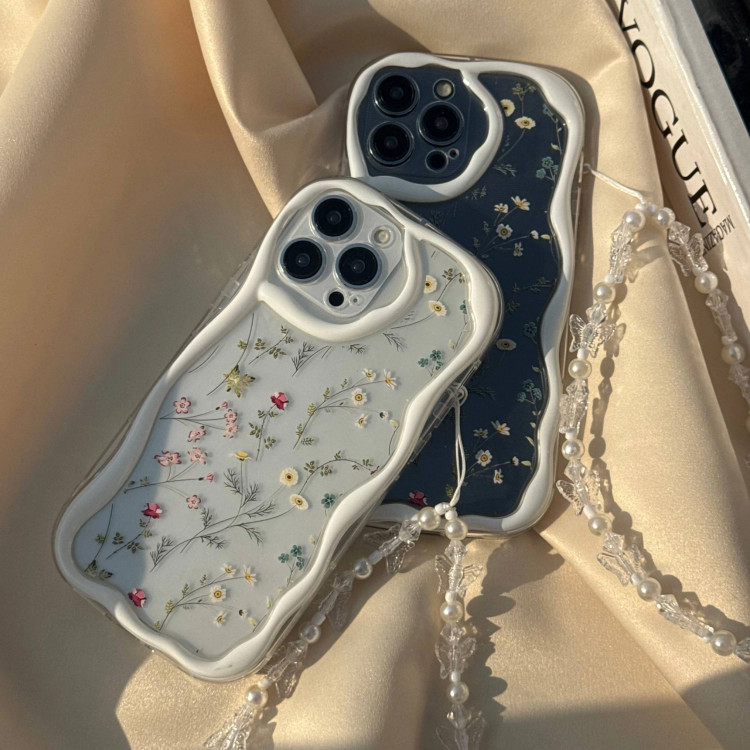 قاب گوشی کاوا گلدار به همراه آویز ست (Kawa Floral Pendant) (LP482)