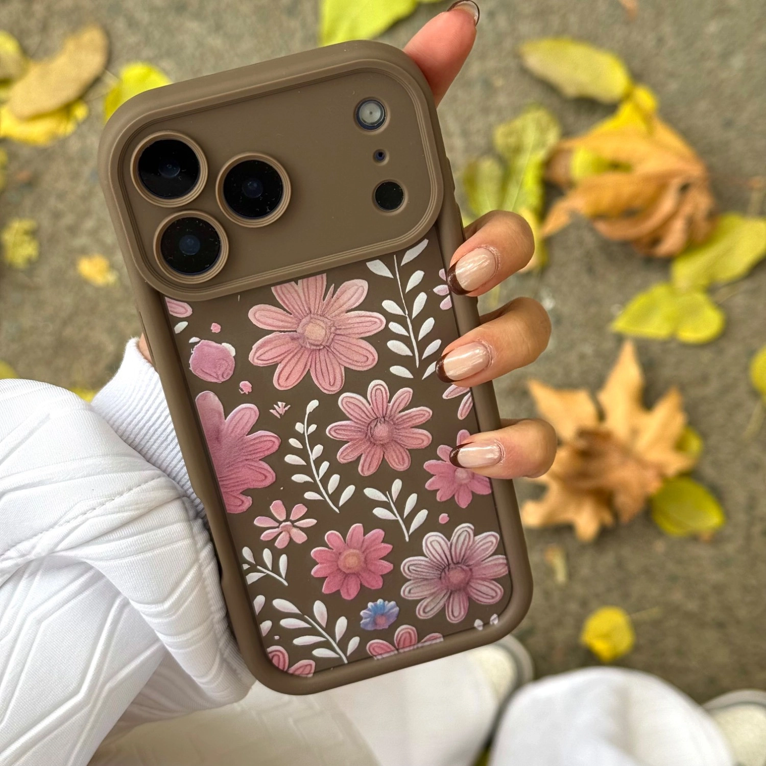 قاب گوشی موکا گلدار(Mono Mocha Floral) (LP525)