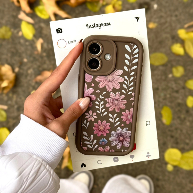 قاب گوشی موکا گلدار(Mono Mocha Floral) (LP525)