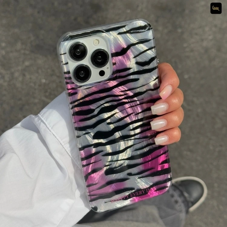 قاب گوشی موجدار زبرا ارغوانی (IMD Wave Zebra Magenta) (LP562)