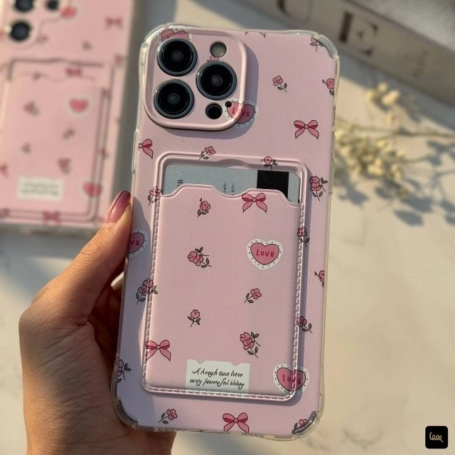 قاب گوشی جاکارتی گلدار (Pocket Case Floral) (LP578)