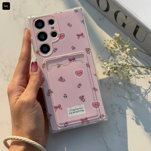 قاب گوشی جاکارتی گلدار (Pocket Case Floral) (LP578)