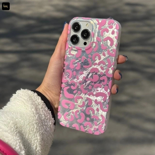 قاب گوشی پلنگ صورتی صدفی (IMD Leo Pink Shell) (LP580)