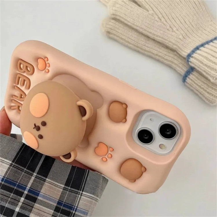قاب گوشی سیلیکون عروسکی خرس (Doll Case Bear) (LP587)