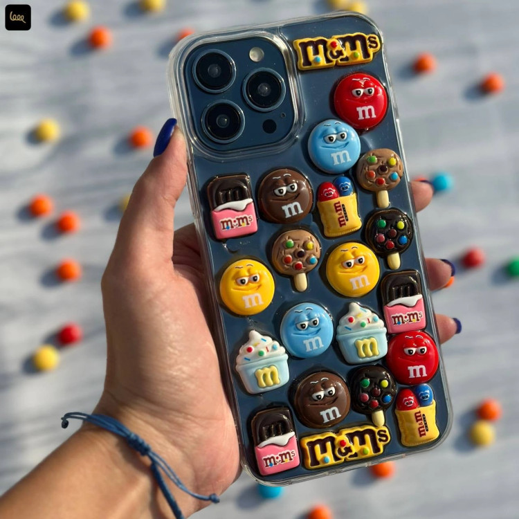 قاب گوشی MM Case طرح M&M سهبعدی آبنباتی (LP601)