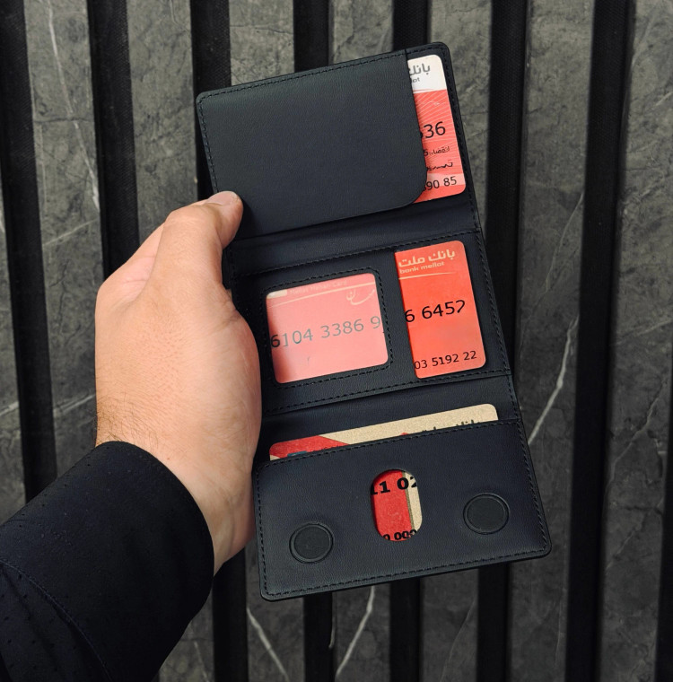 ولت HDD به همراه مگنت مگسیف دارای ۸ عدد جای کارت(HDD Wallet) (LP619)